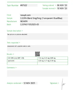 CJC-no DAC / Ipamorelin Blend – 5mg/5mg (10 vials/kit)
