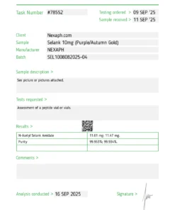 N-Acetyl Selank Amidate 10mg (10 vials/kit)