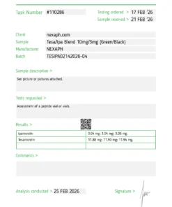 Tesamorelin / Ipamorelin Blend – 10mg/3mg (10 vials/Kit)