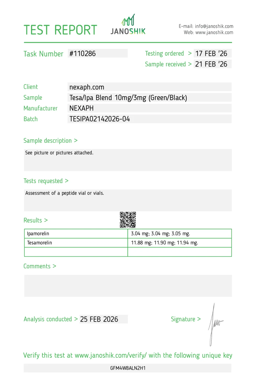 Tesamorelin / Ipamorelin Blend – 10mg/3mg (10 vials/Kit)